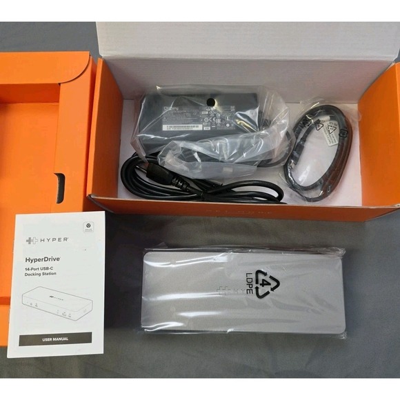 Hyper HyperDrive 14-Port USB-C Docking Station HD-GD1000-US-50 2 X HDMI 2.0 - Picture 2 of 7